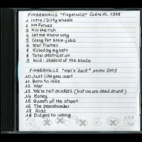 Fingernails "ST LP + 2005 Promo" CDR Fingernails "ST LP + 2005 Promo" CDR