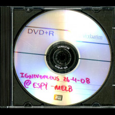 Ignivomous "Live 26-4-08" DVDR Ignivomous "Live 26-4-08" DVDR