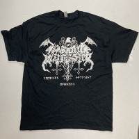 Satanic Warmaster "Latin American Tour" Alternate Logo Silver Ink TS (XL Only)