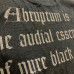 Abruptum "Logo" Black on Black TS
