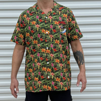 Sabbat "Sabbatical Surfing Frog" Hawaiian Button Up Shirt