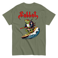 Sabbat "Sabbatical Surfing Frog" Army Green TS