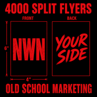 4000 x 4"x6" Split Flyers