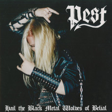 Pest (Finland) "Hail the black metal wolves of Belial" Red Vinyl LP + 10"