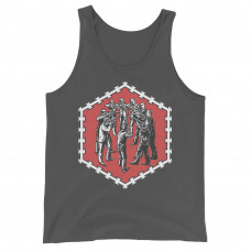 NWN "Gunmen in Barbed Wire" Charcoal Gray Tank Top