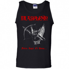 Blasphemy "Fallen Angel of Doom...." Red/White on Black Tank Top