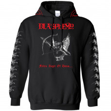 Blasphemy "Fallen Angel of Doom...." Red/White on Black Pullover HSW