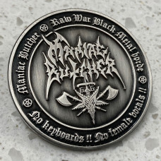 Maniac Butcher "Raw Black Metal Horde" Die Cast Metal Pin