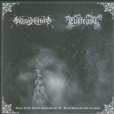 Evilfeast / Gnipahålan "Storm av rå Nordisk Dödskonst del. II / Black Witchcraft over Carpathia" Split LP