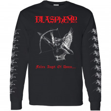 Blasphemy "Fallen Angel of Doom...." Red/White on Black LS
