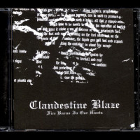 Clandestine Blaze "Fire Burns In Our Hearts" CD