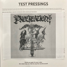 Procreation "Incantations of Demonic Lust..." Test Press LP
